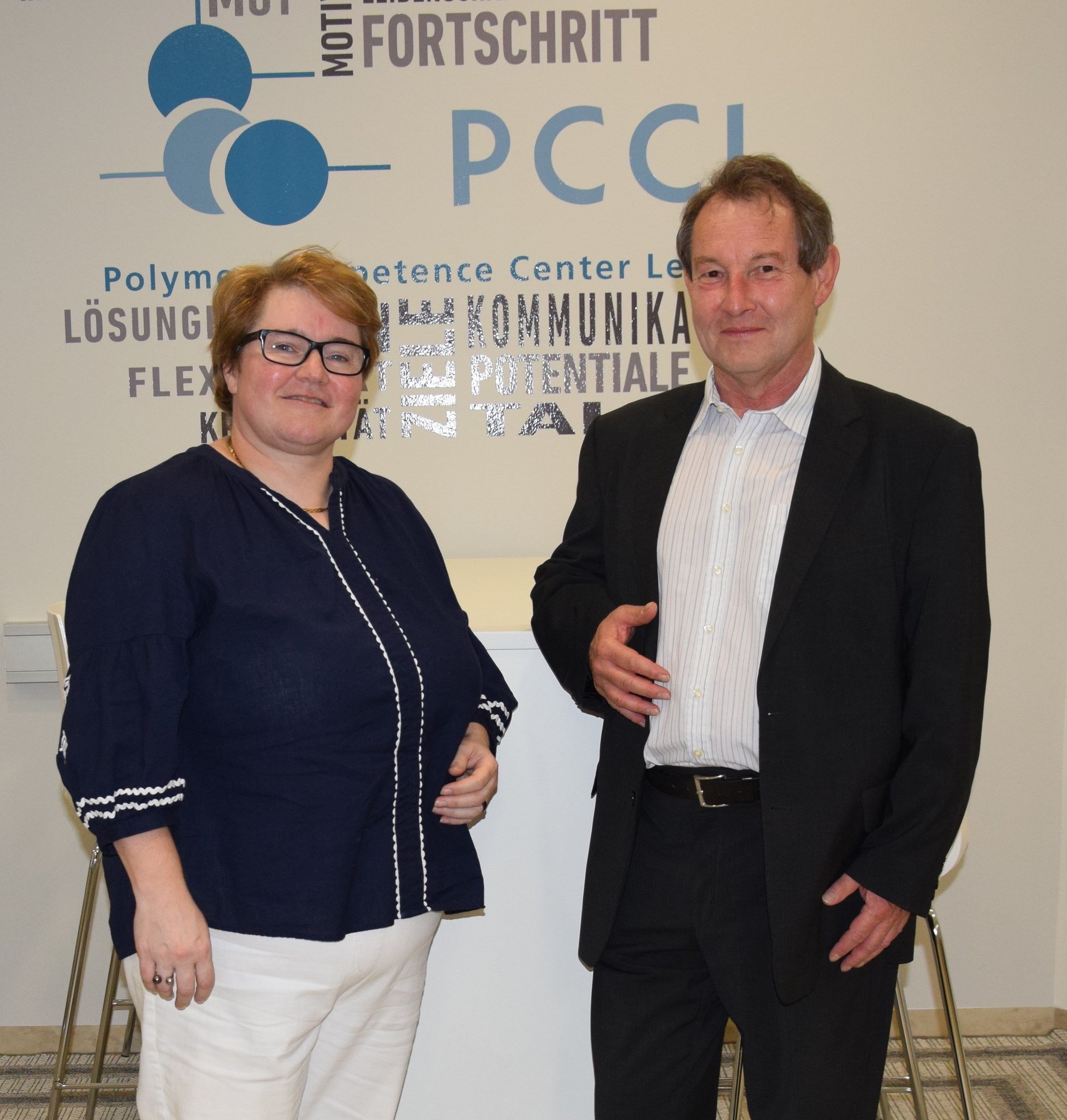 Die Geschäftsführer des PCCL Elisabeth Ladstätter und Wolfgang Kern.