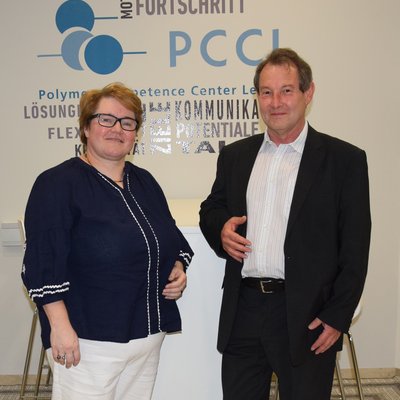 Die Geschäftsführer des PCCL Elisabeth Ladstätter und Wolfgang Kern.