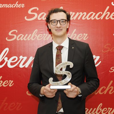 Hauptgewinner Hans Roth Umweltpreis Paul Demschar, Montanuniversität Leoben. Foto: Copyright: Saubermacher/Scheriau 