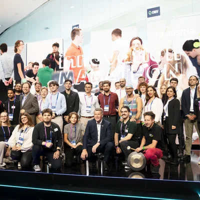 Die Teilnehmer*innen des diesjährigen TU-Austria Innovationsmarathons. Foto: © MUL/Schnehen