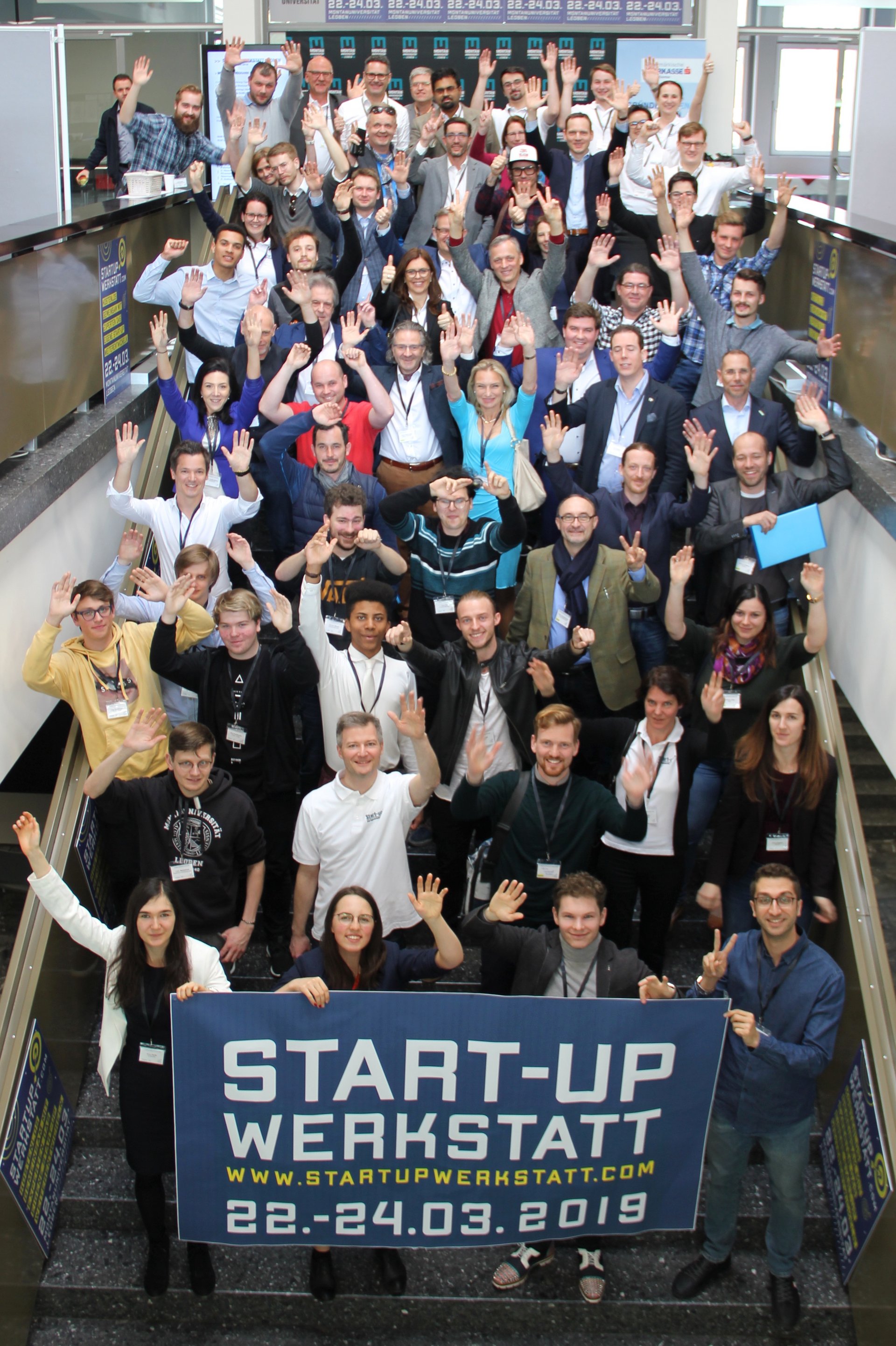 Gruppenbild der Teilnehmer an der START-UP WERKSTATT 2019