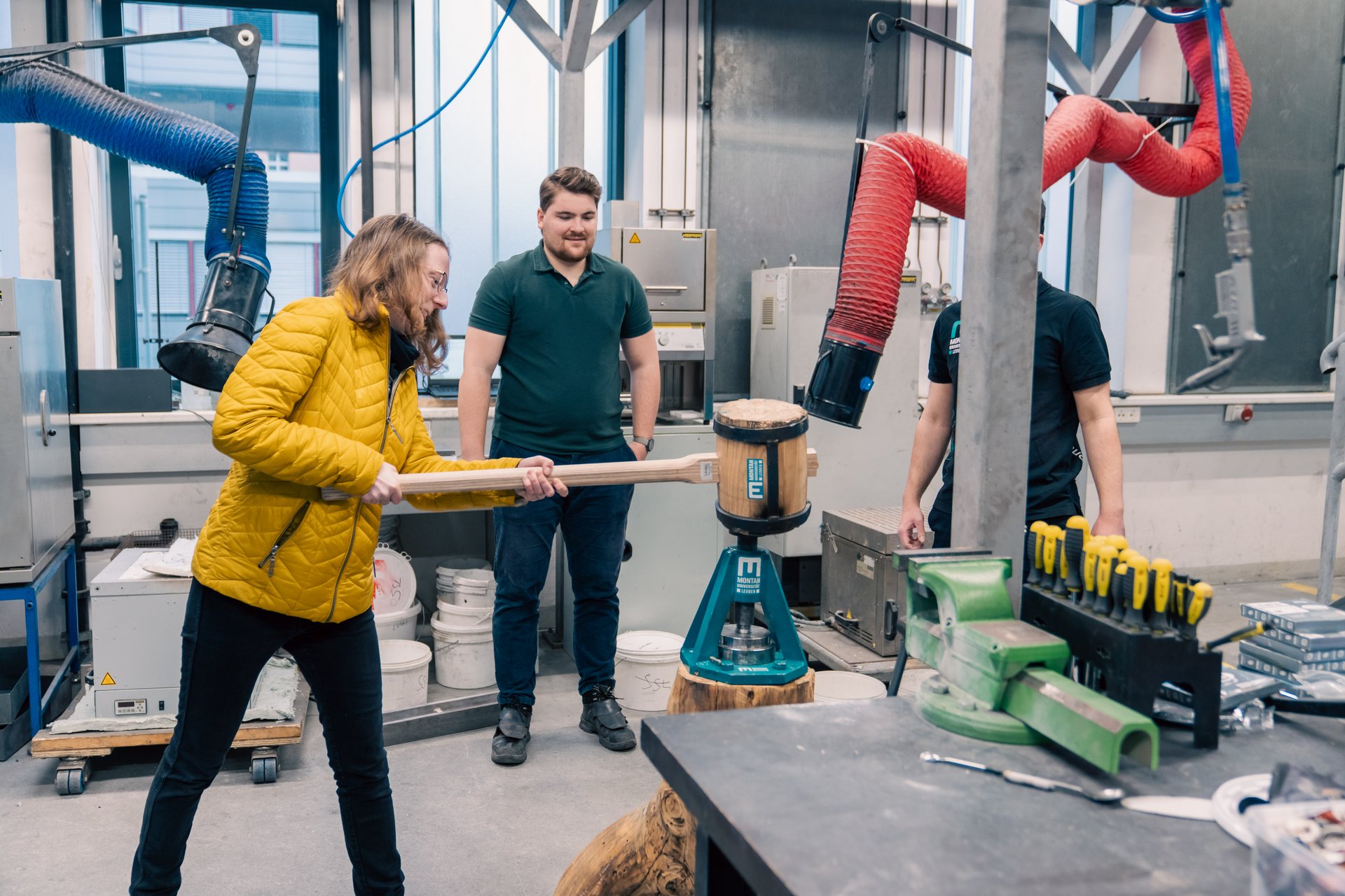 Info-Tag an der Montanuniversität Leoben. Foto: © MUL/Fazokas Experimente am Info-Tag.