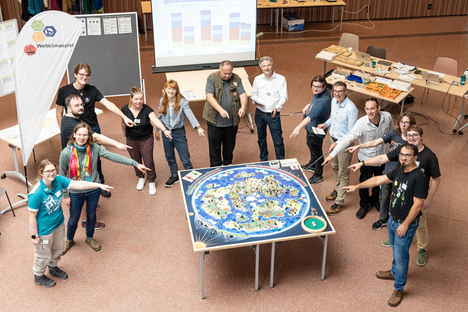 Teilnehmende des Klimaspiels der Montanuni Leoben.